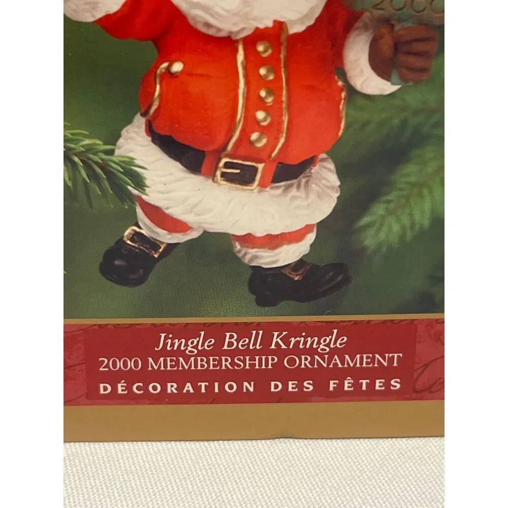 Vintage Hallmark Keepsake Jingle Bell Kringle 2000 Christmas Ornaments Holiday